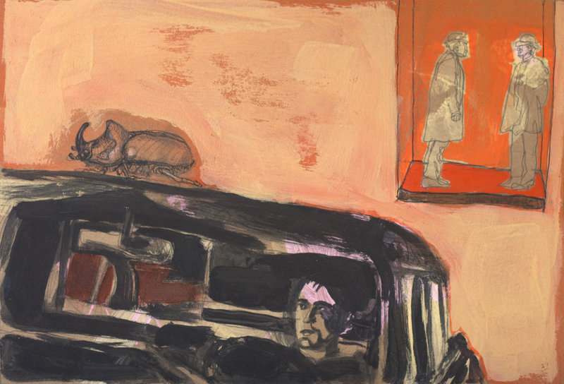 Driver VI - tempera - 21x30